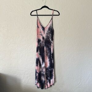 Pink & Navy Tye-Dye Jumpsuit